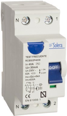 Diferencial superinmunizado 2x40A 30mA clase A-SI A9R61240 - Schneider