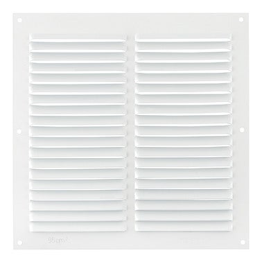 Rejilla de ventilación regulable (13 x 17 cm, Blanco, Aluminio