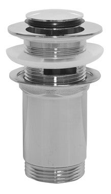 Válvula de desagüe para lavabo clic-clac tapón Ø37mm Cromo