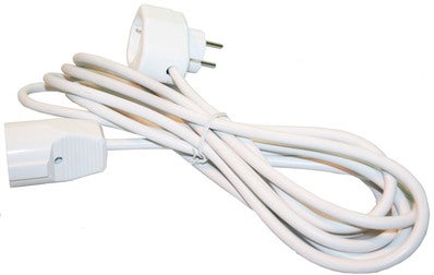 Cable Prolongador Silver Electronics Manguera cable blanco 3m IP20