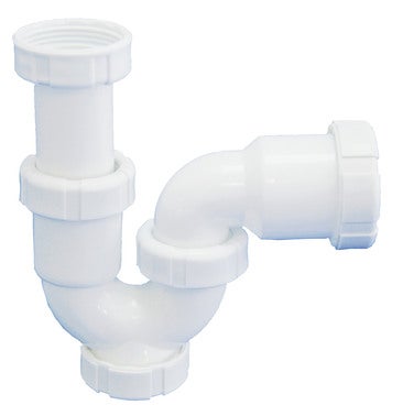 Sifón curvo extensible para lavabo-bidet 11/2 x ∅ 70 mm - Cablematic